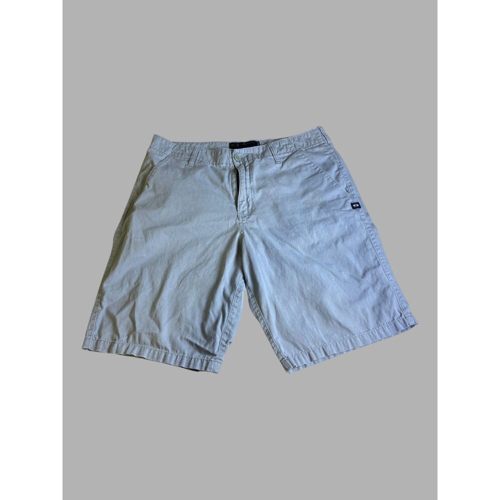 Oakley Men's Chino Shorts Size 34 Gray Regular Fit Casual Golf Shorts